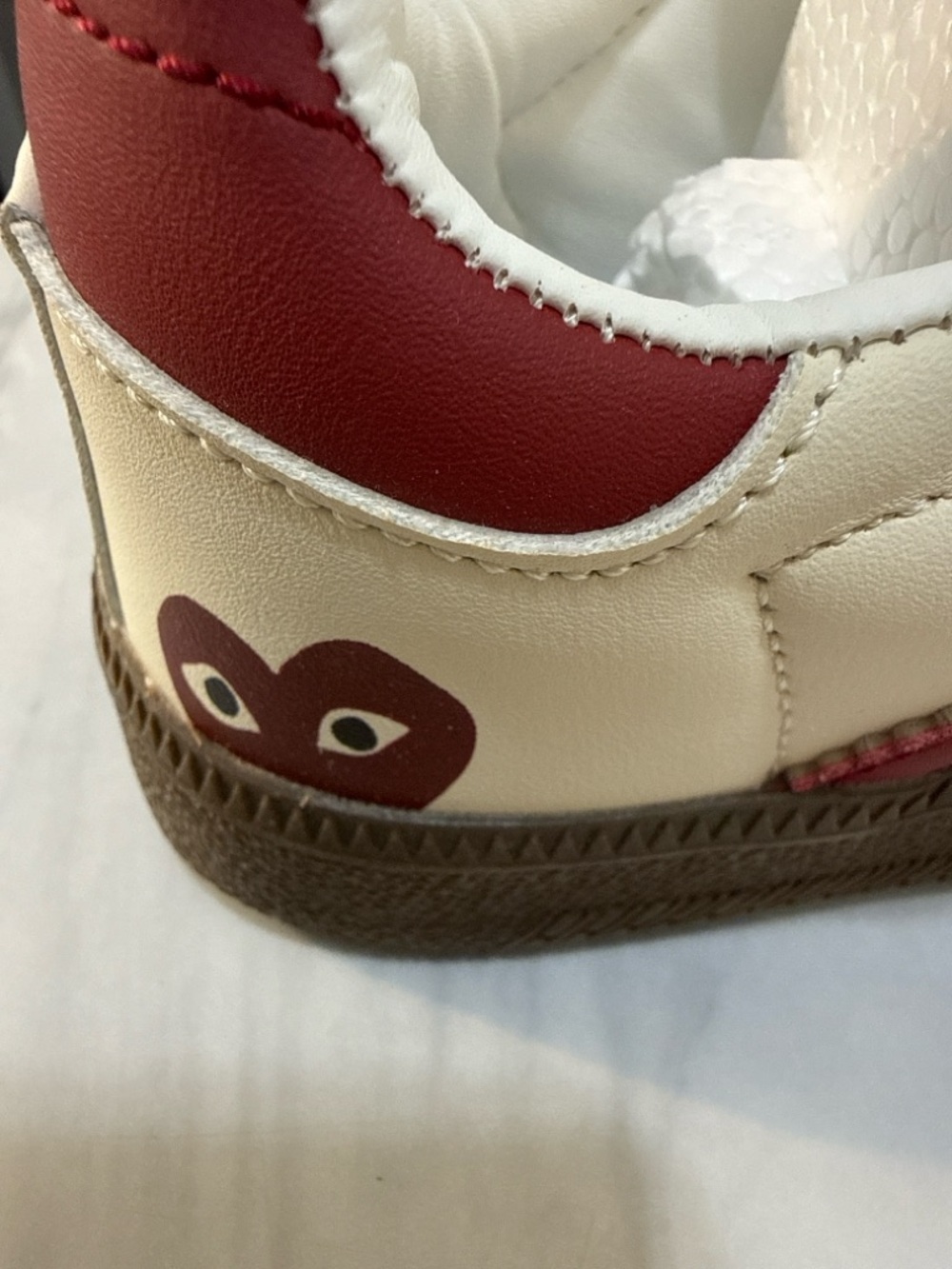 Adidas x Comme des Garçons PLAY Samba Women’s 5.5 Pink Heart Sneakers Limited Ed - Picture 7 of 11